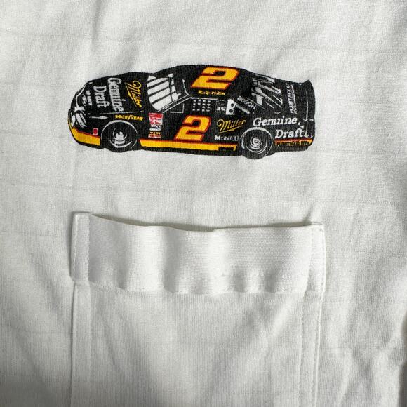 Vintage Miller Genuine Draft Racing Team Race Car MGD 90s XL Mens Collared - Picture 3 of 7